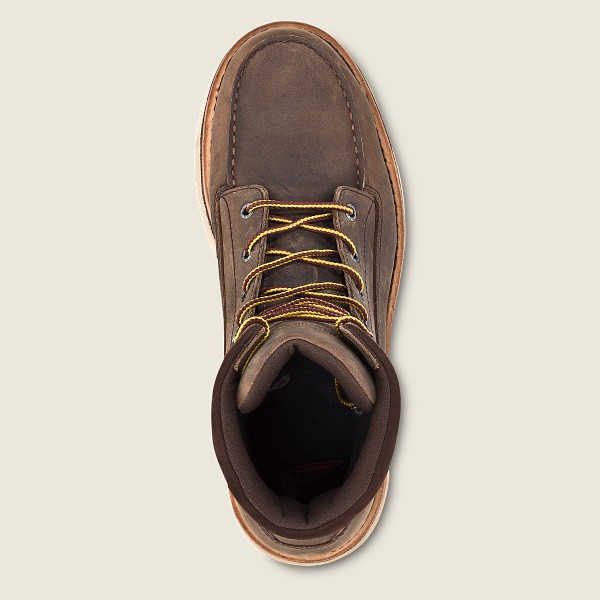 Red Wing Safety Boots Khaki - Red Wing Mens Traction Tred Lite - 8-inch Waterproof Toe - FTURB-1239